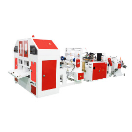 Fully automatic bag-on-roll making machine